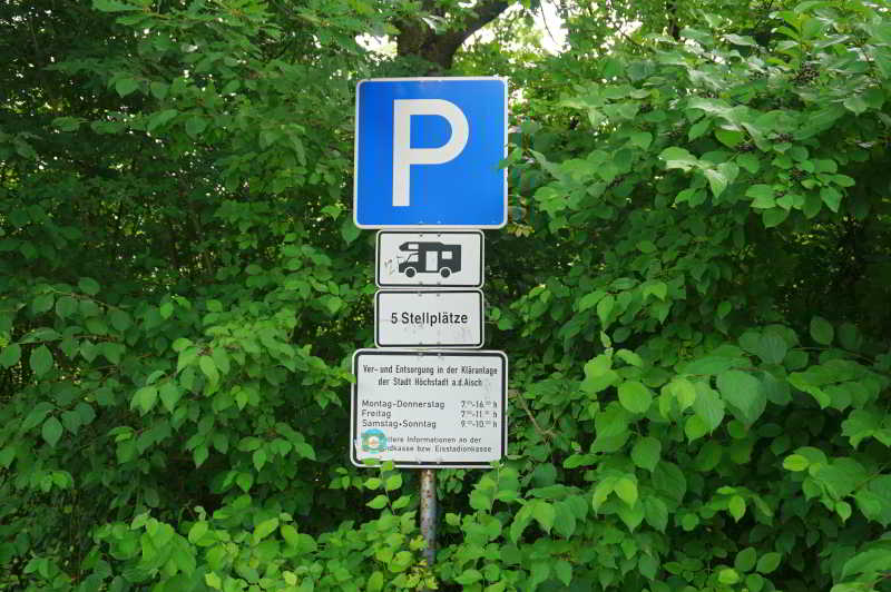 Wohnmobilstellplatz am Eisstadion in Höchstadt an der Aisch