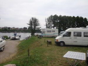 Wohnmobilstellplatz an der Marina Malchow