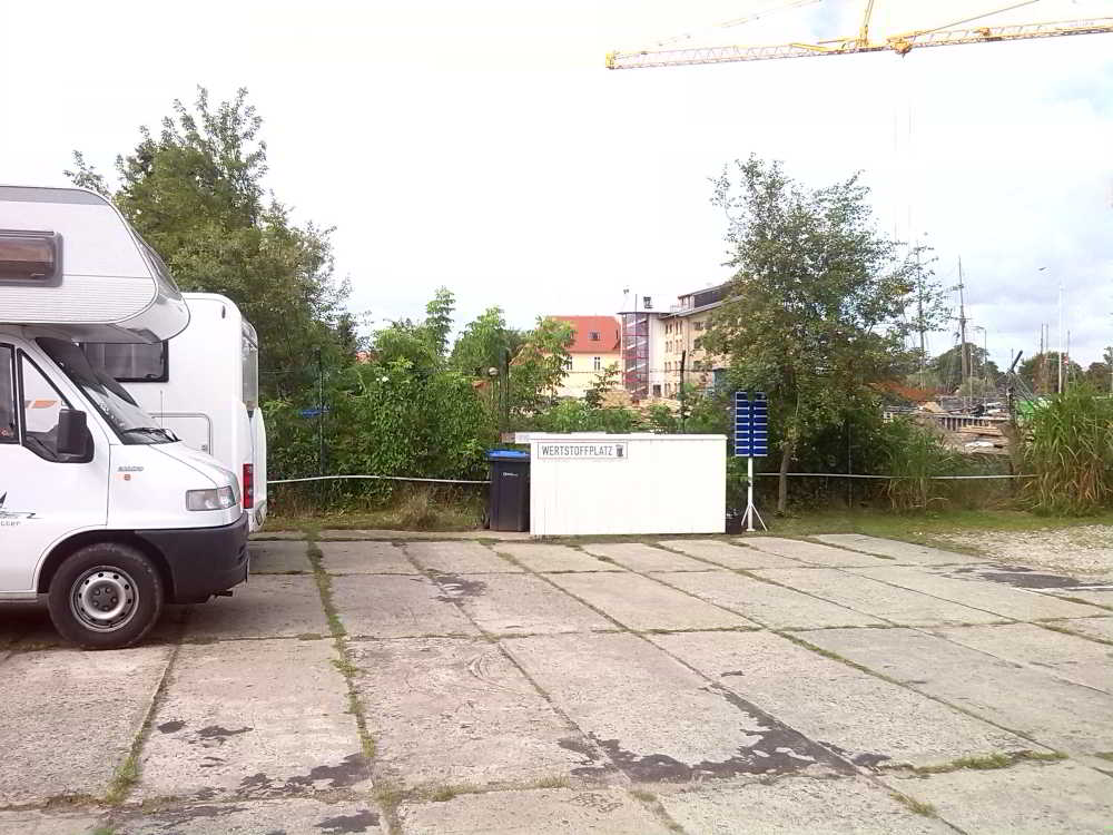 Wohnmobilstellplatz am Museumshafen in Greifswald