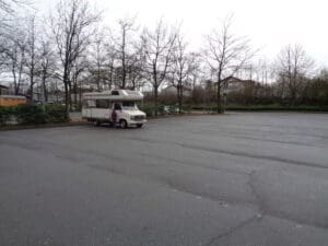Wohnmobilstellplatz an der Melibokushalle