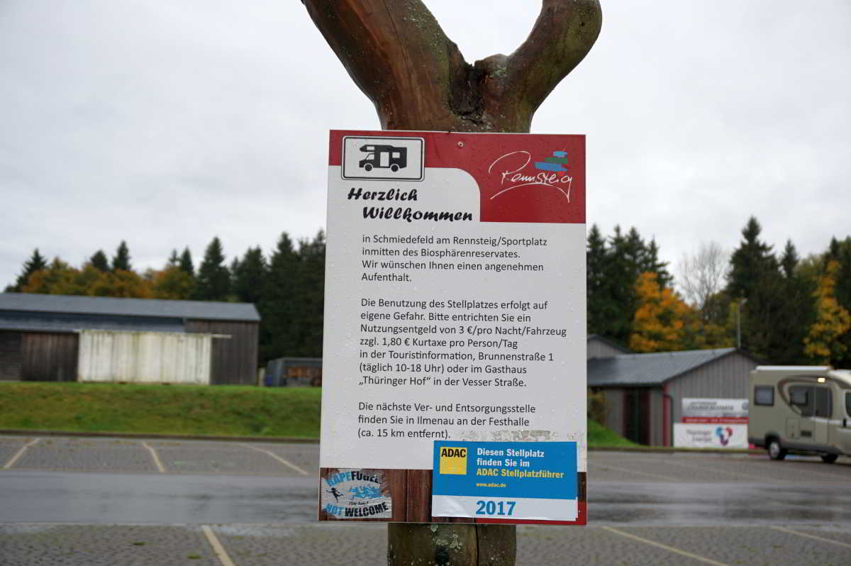 Wohnmobilstellplatz Sportplatz Schmiedefeld Wohnmobilstellplatz am Sportplatz Schmiedefeld