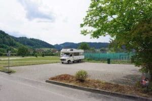 Wohnmobilstellplatz beim Badepark Hausach