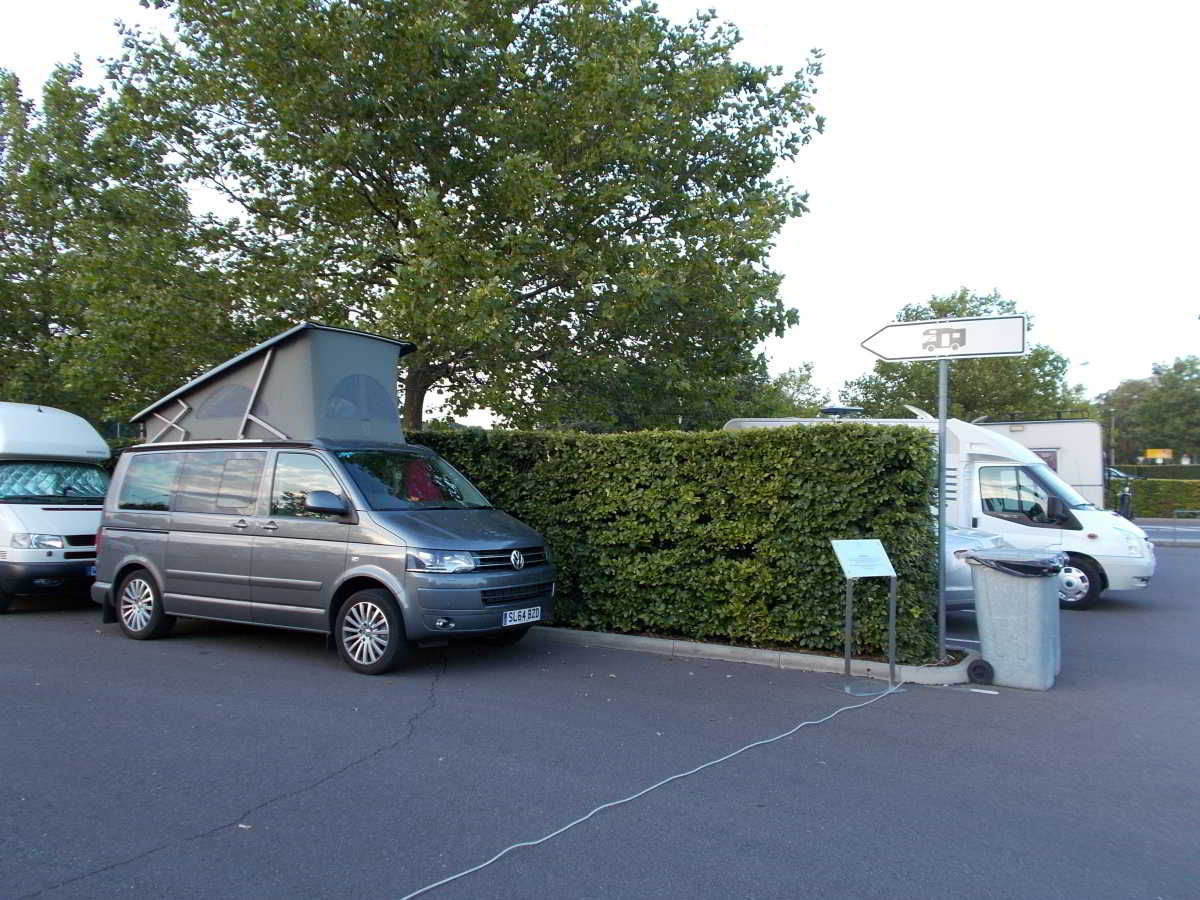 Wohnmobilstellplatz in der Autostadt