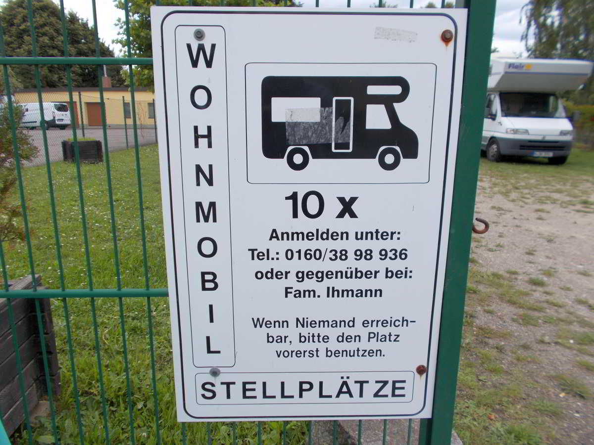 Wohnmobilstellplatz Tischlerei Ihmann