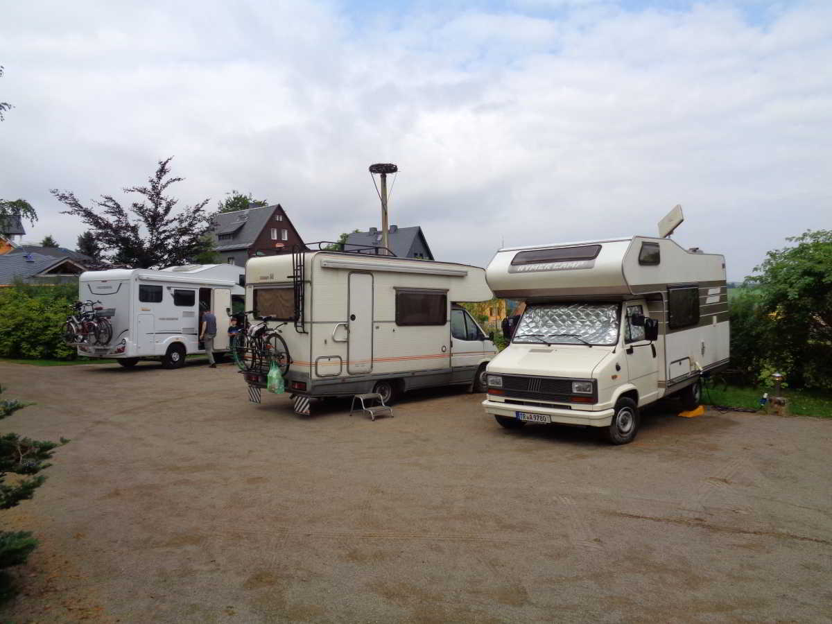 Wohnmobilstellplatz der Pension Annette