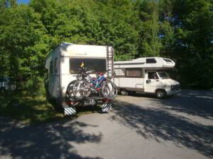 Wohnmobilstellplatz auf dem Wanderparkplatz Dörperhöhe