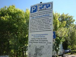 Wanderparkplatz Dörperhöhe Wohnmobilstellplatz auf dem Wanderparkplatz Dörperhöhe