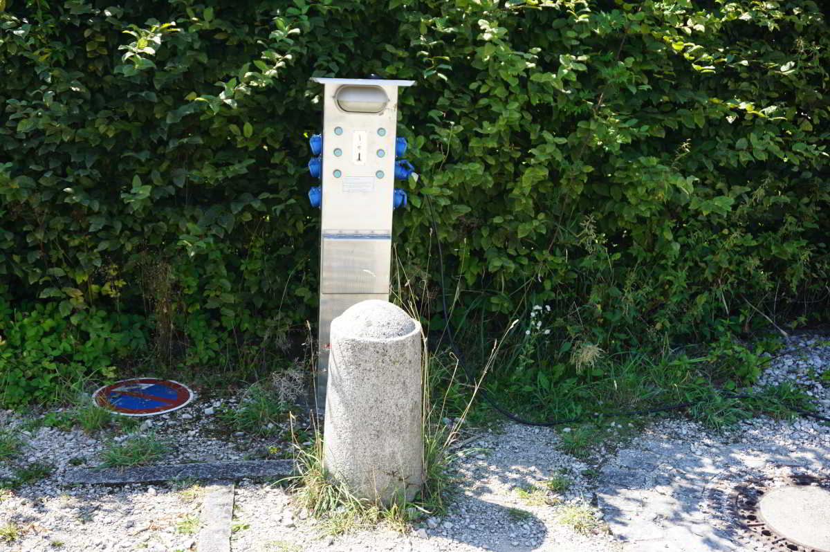 Wohnmobilstellplatz an der Fackelmann Therme