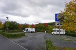 Wohnmobilstellplatz am Freizeitbad ­Saalemaxx