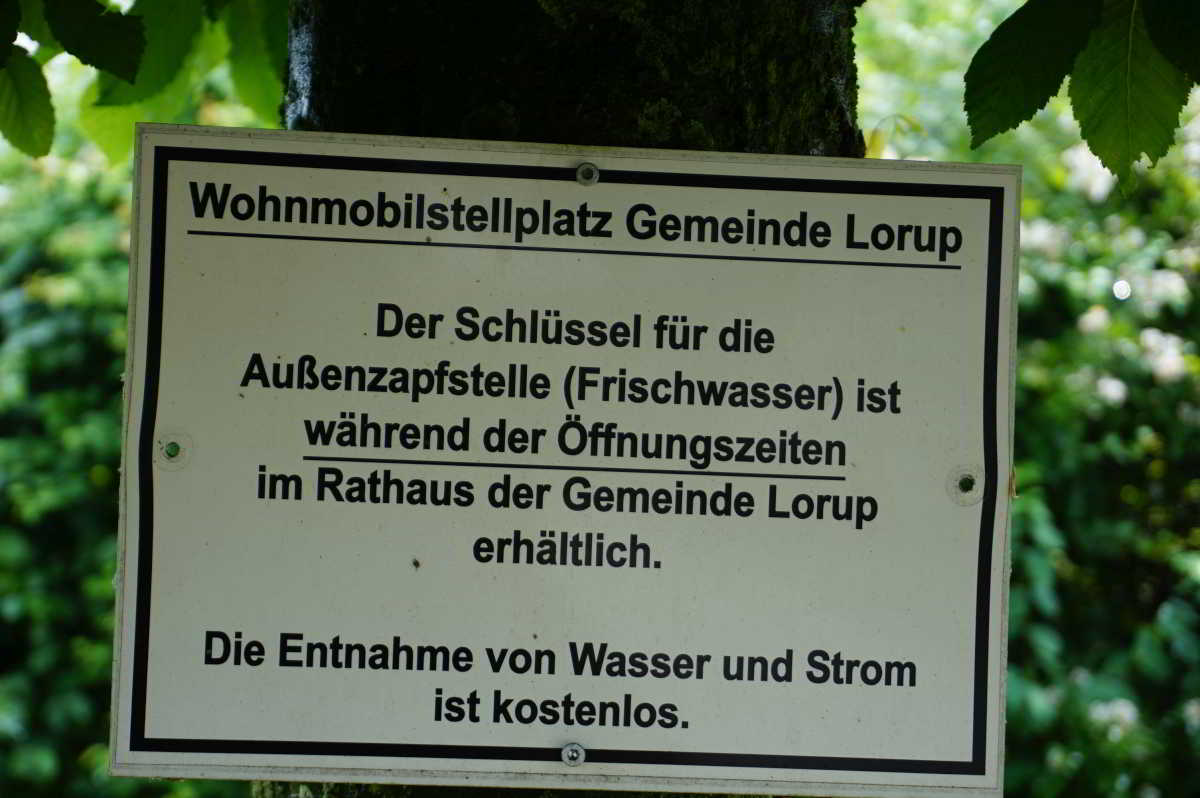 Wohnmobilstellplatz am Rathaus in Lorup