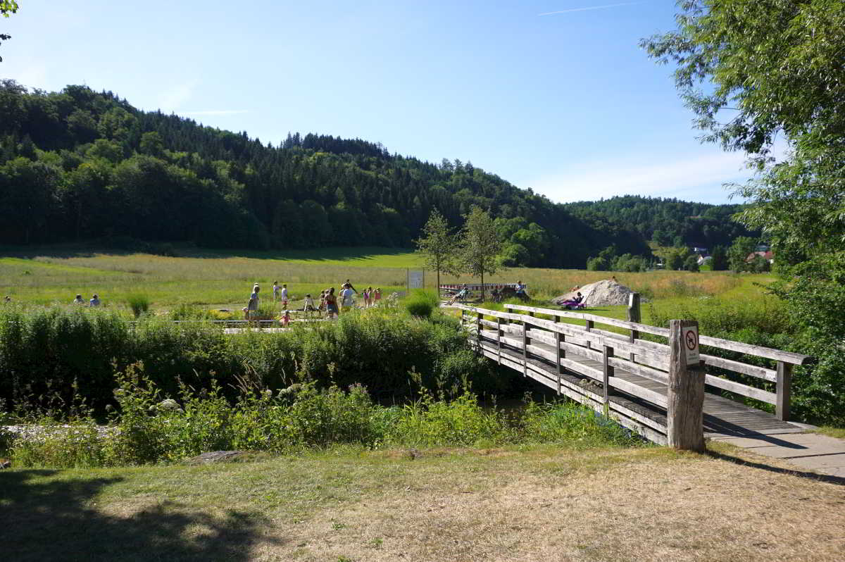 Wohnmobilstellplatz an der Lauchert