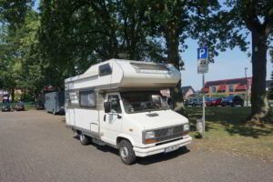 Wohnmobilstellplatz auf dem Marktplatz in Wardenburg