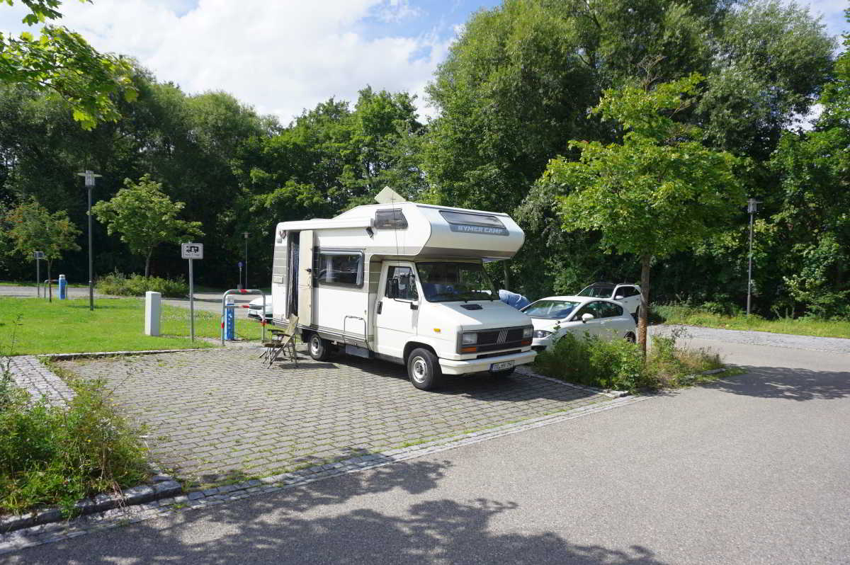 Wohnmobilstellplatz an der Volkach