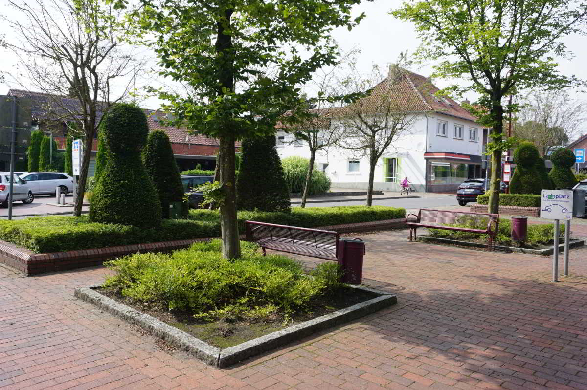 Parkplatz im Zentrum von Lastrup