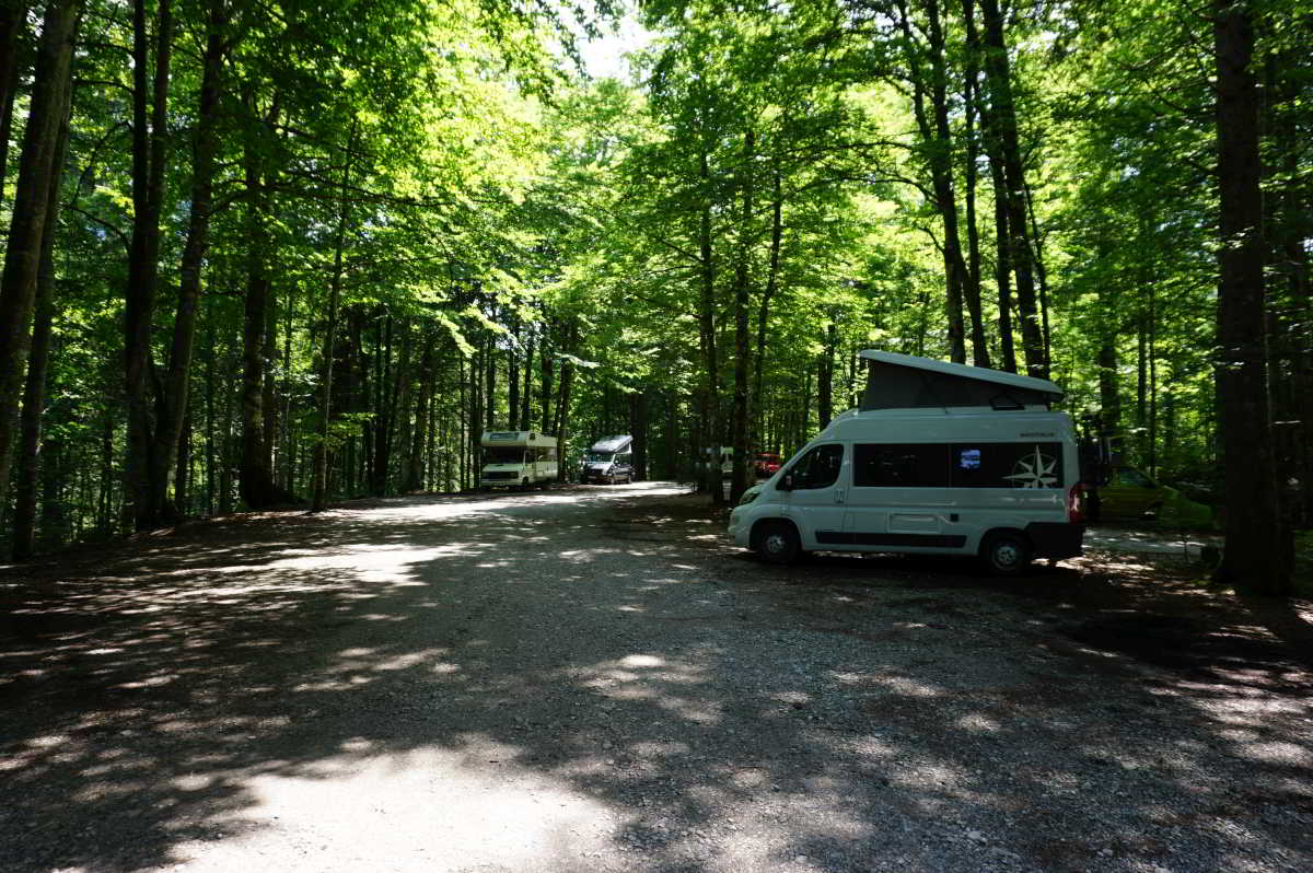 Wohnmobilstellplatz am Sylvenstein Stausee