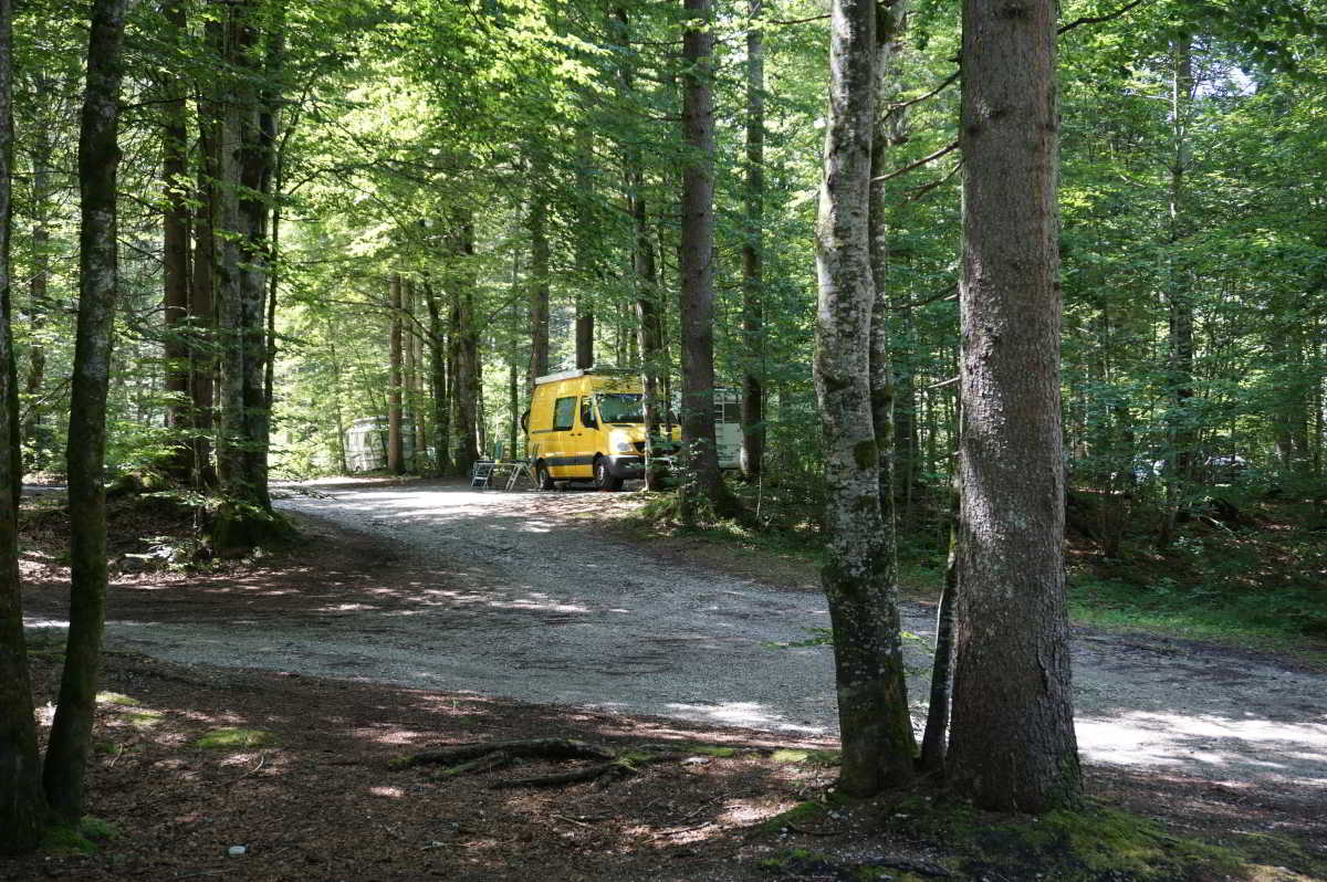 Wohnmobilstellplatz am Sylvenstein Stausee