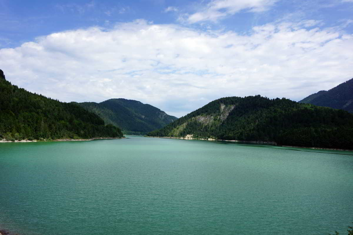 Wohnmobilstellplatz am Sylvenstein Stausee