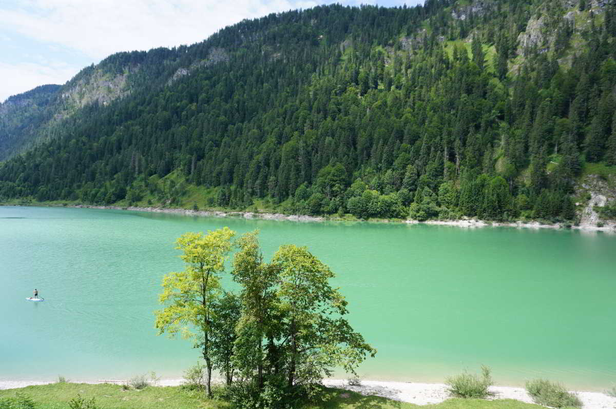 Wohnmobilstellplatz am Sylvenstein Stausee