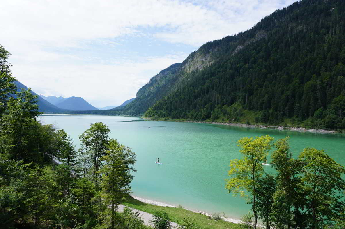 Wohnmobilstellplatz am Sylvenstein Stausee