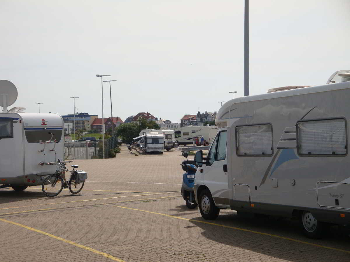 Wohnmobilstellplatz am Fährhafen in Cuxhaven