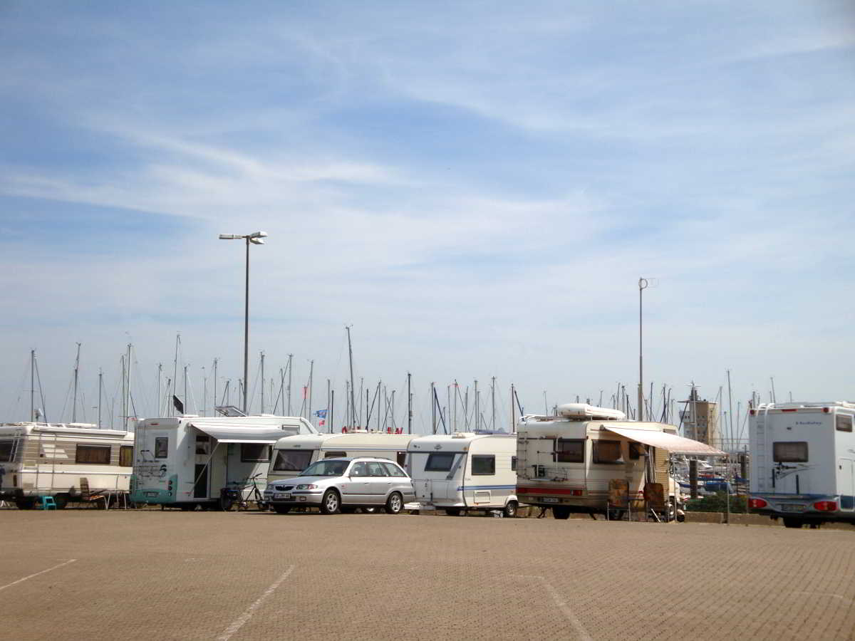 Wohnmobilstellplatz am Fährhafen in Cuxhaven