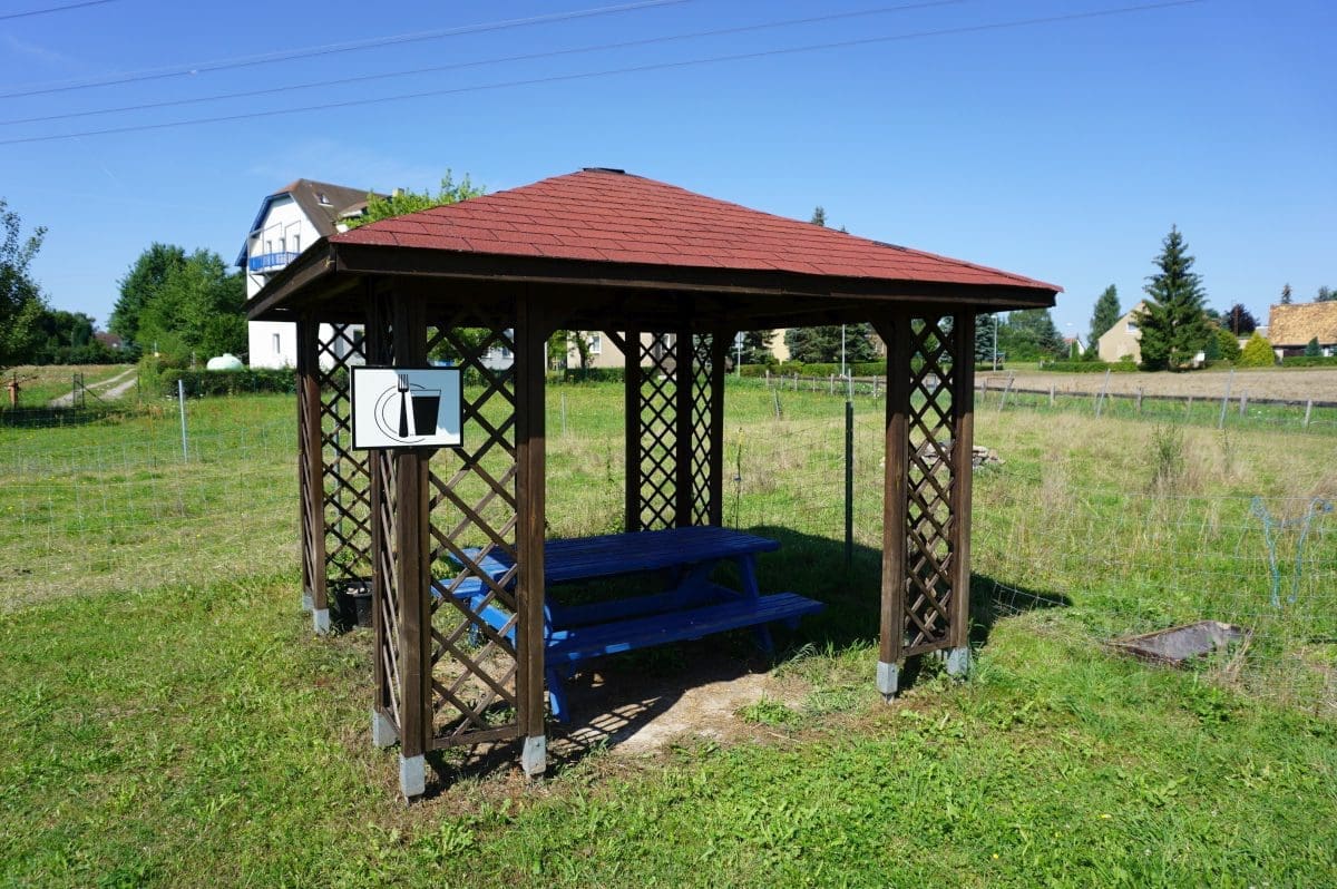 Wohnmobilstellplatz am Hütten-Camp in Döbern