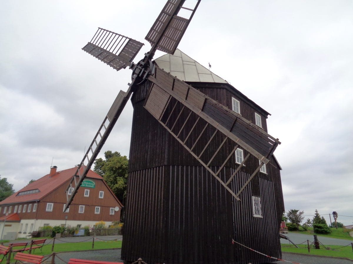 Stellplatz an der Bockwindmühle Kottmarsdorfer Bockwindmühle