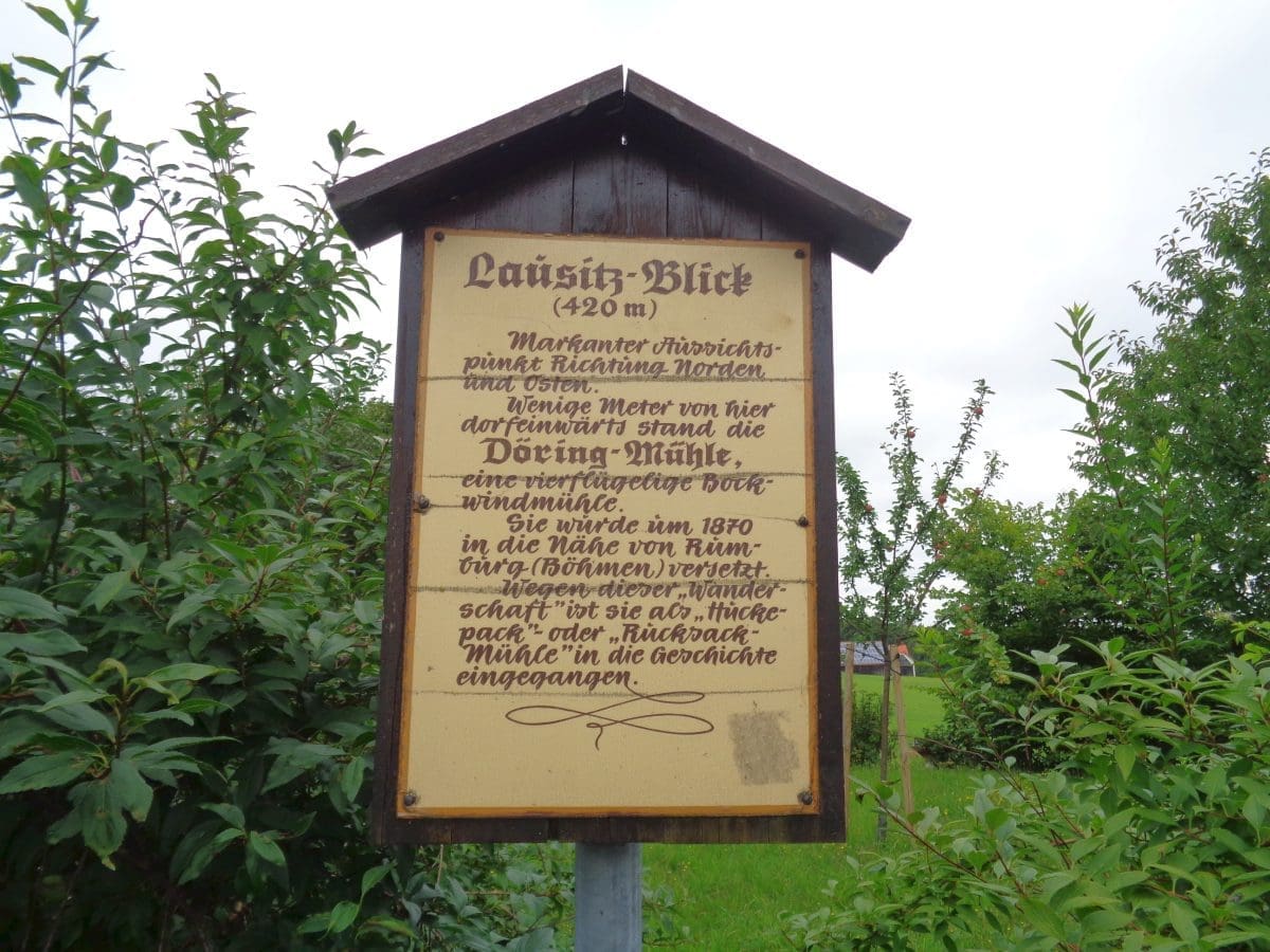 Kottmarsdorfer Bockwindmühle Stellplatz an der Bockwindmühle