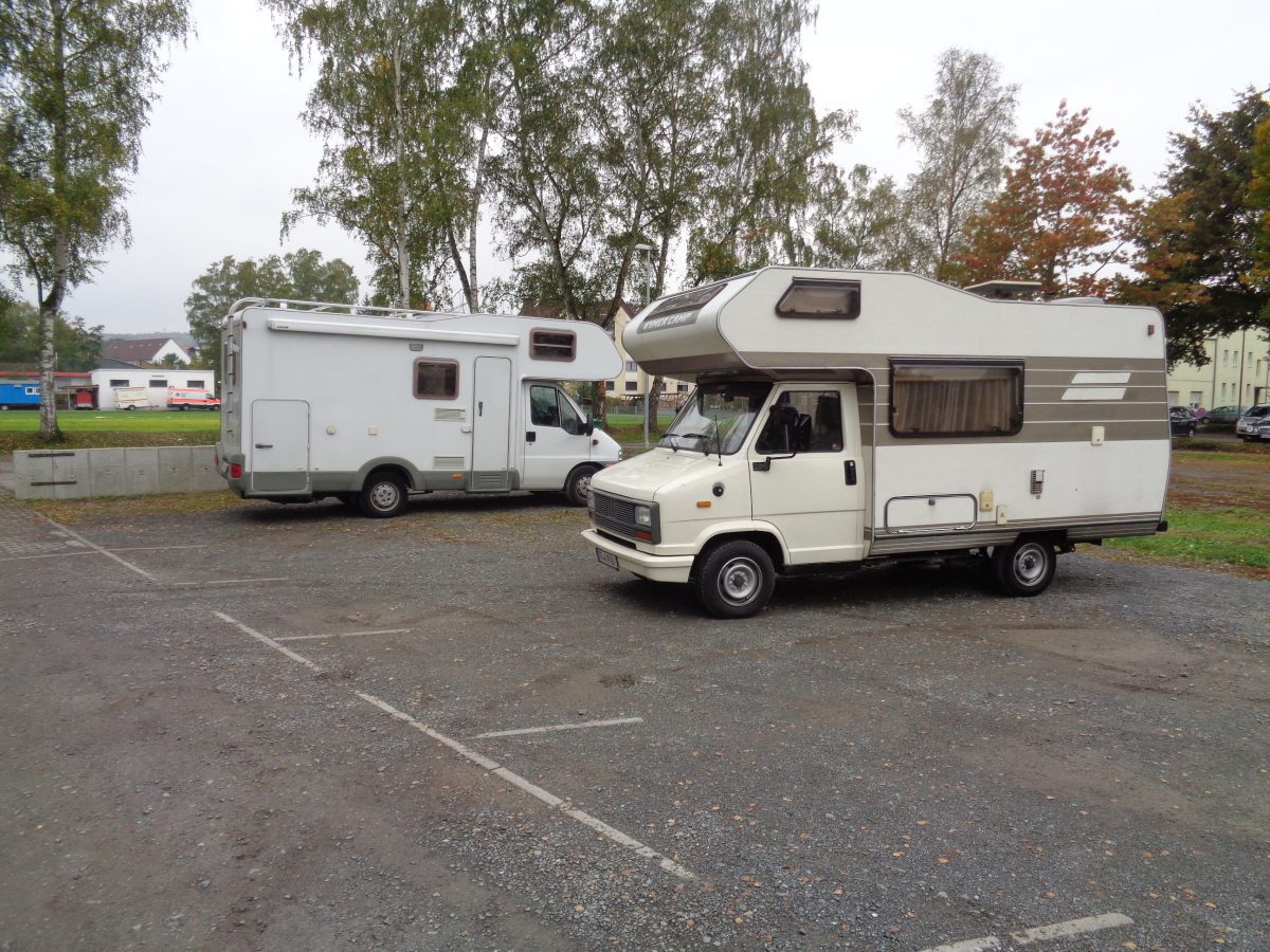 Wohnmobilstellplatz auf dem P1 in Bad Camberg