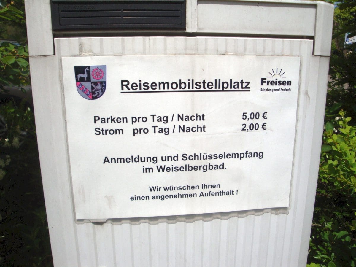 Wohnmobilstellplatz am Weiselbergbad