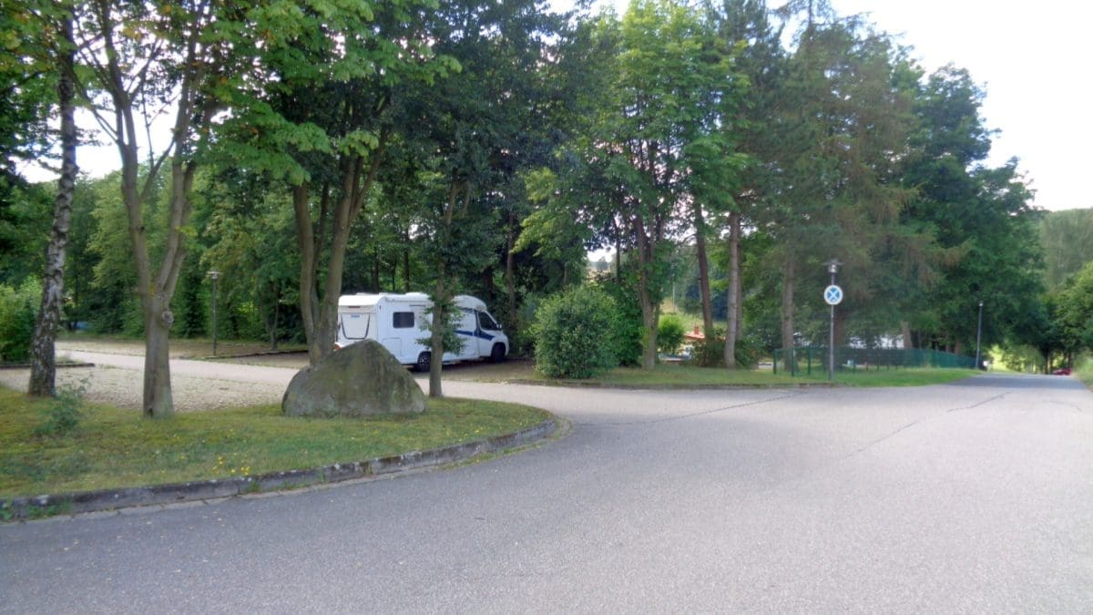 Wohnmobilstellplatz an der Freizeitanlage in Eslarn