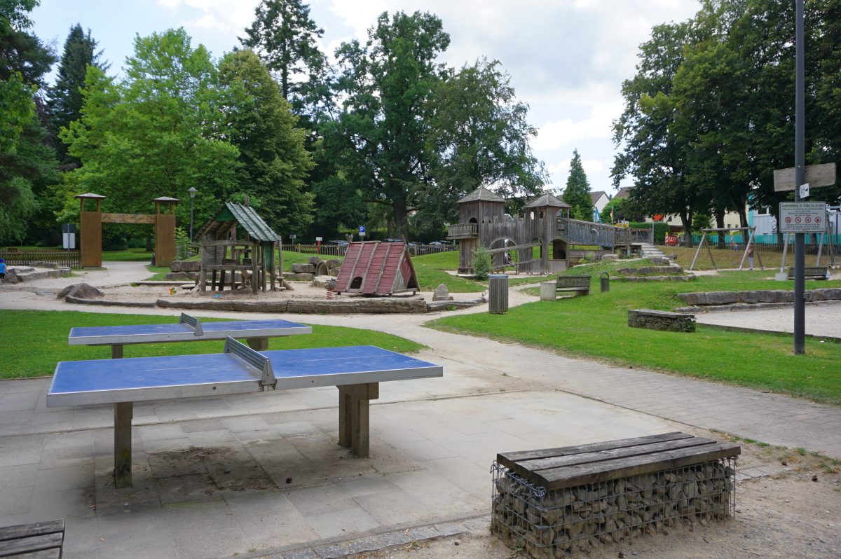 Wohnmobilstellplatz im Stadtpark