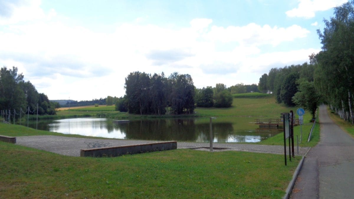 Wohnmobilstellplatz an der Freizeitanlage in Eslarn