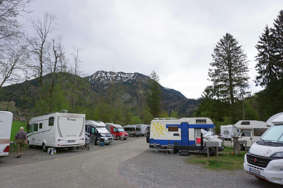 Wohnmobilstellplatz am Hotel Wiesengrund in Bad Hindelang