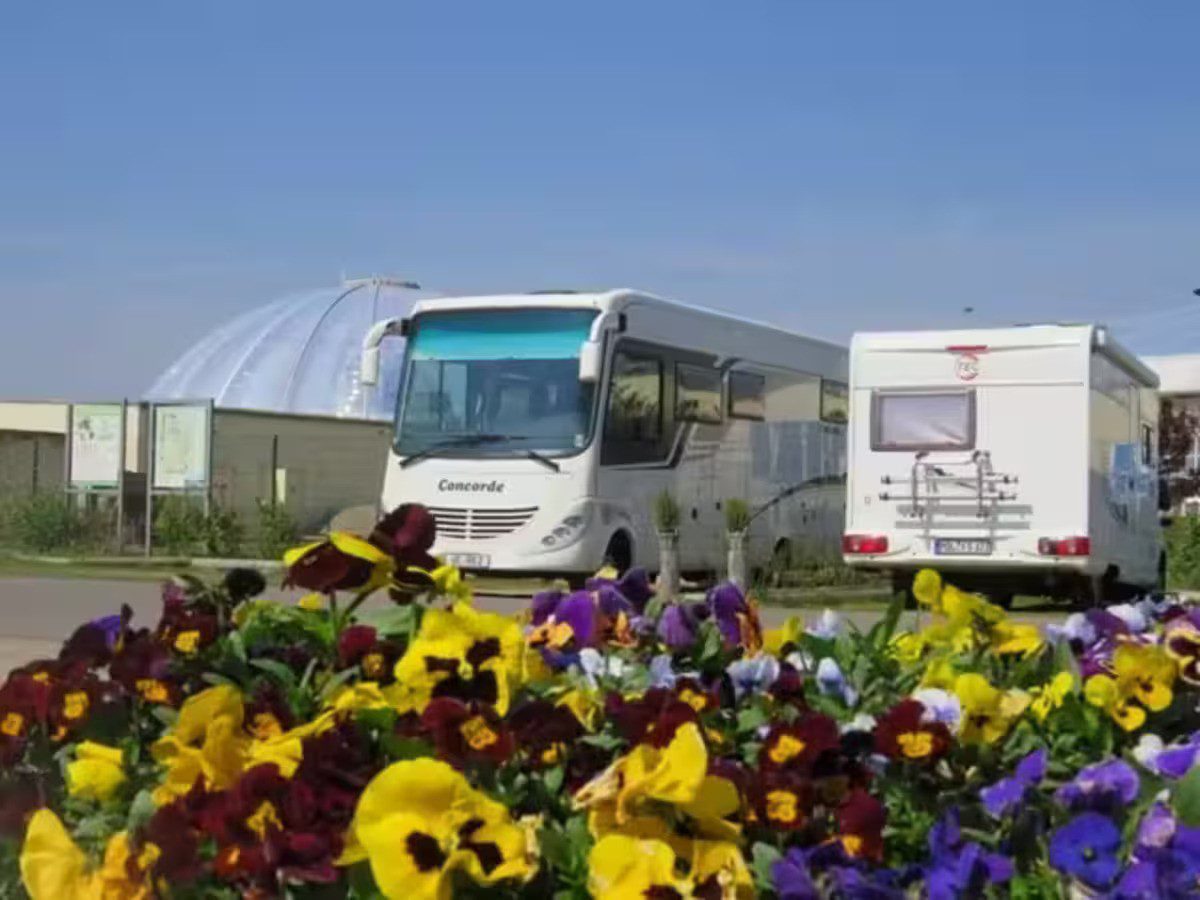 Wohnmobilstellplatz an der Kristall-Therme