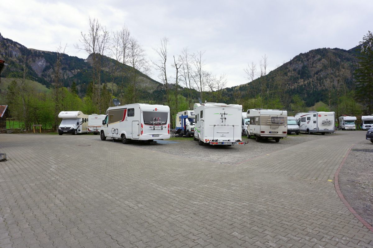 Wohnmobilstellplatz am Hotel Wiesengrund in Bad Hindelang