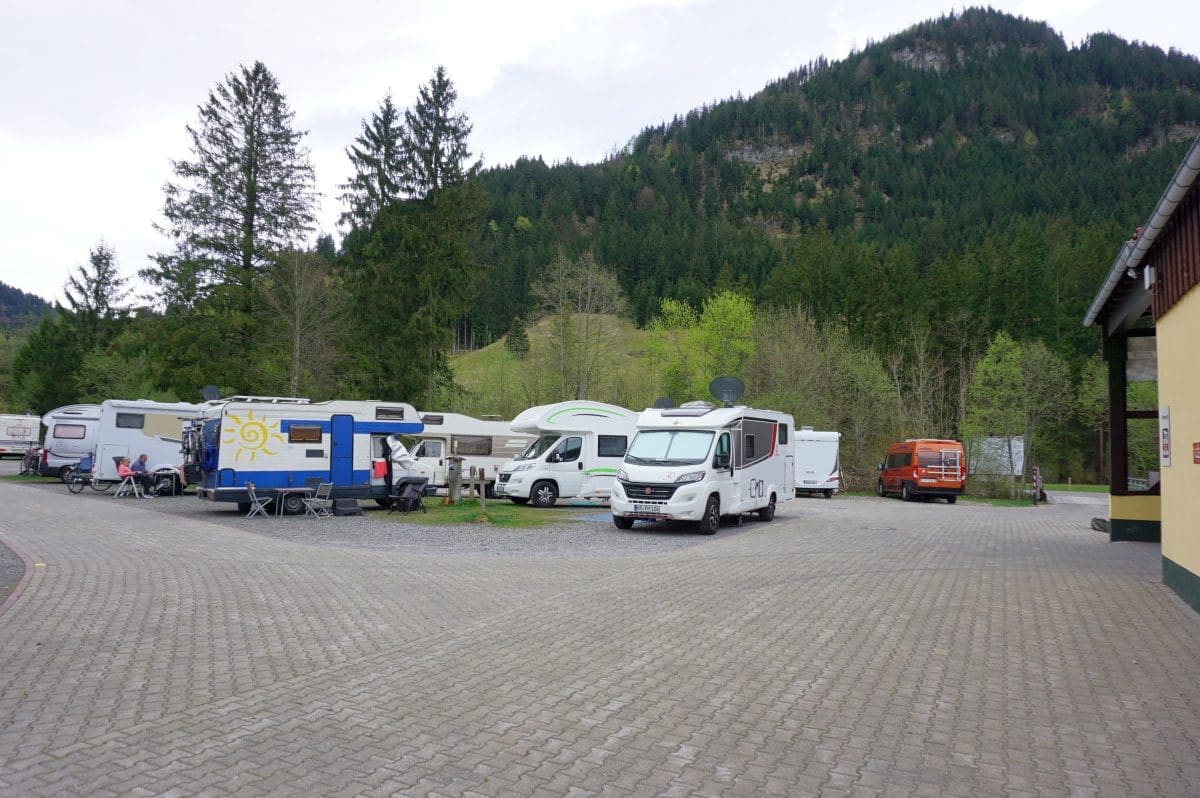 Wohnmobilstellplatz am Hotel Wiesengrund in Bad Hindelang