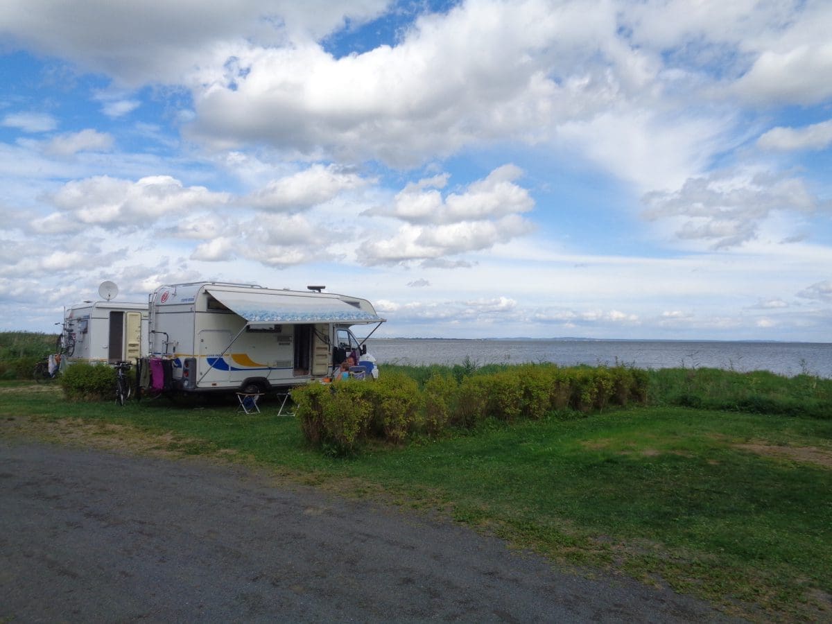 Wohnmobilstellplatz am Hafen in Altwarp