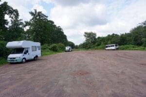 Wohnmobilstellplatz auf dem Schützenplatz