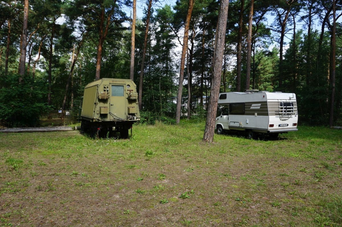 Wohnmobilstellplatz am Stellungssystem
