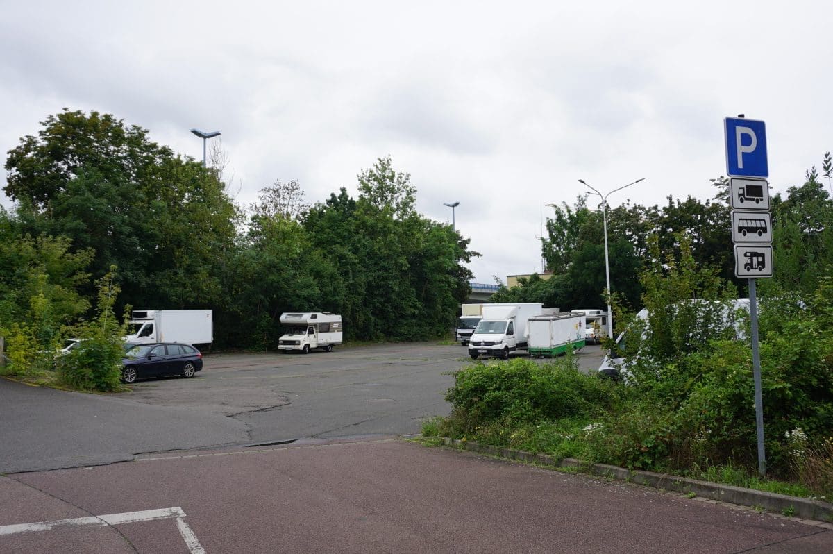 Wohnmobilstellplatz an der Stadtschleuse
