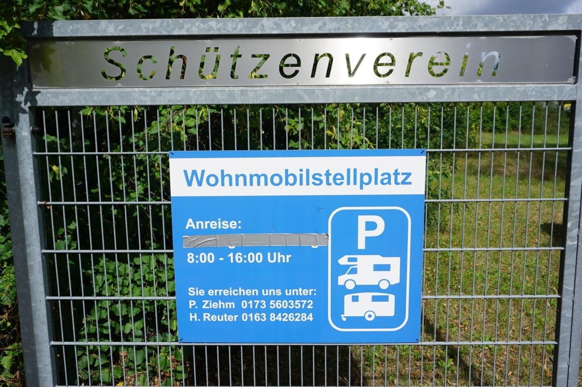 Wohnmobilstellplatz Schützenverein Diana Bitterfeld