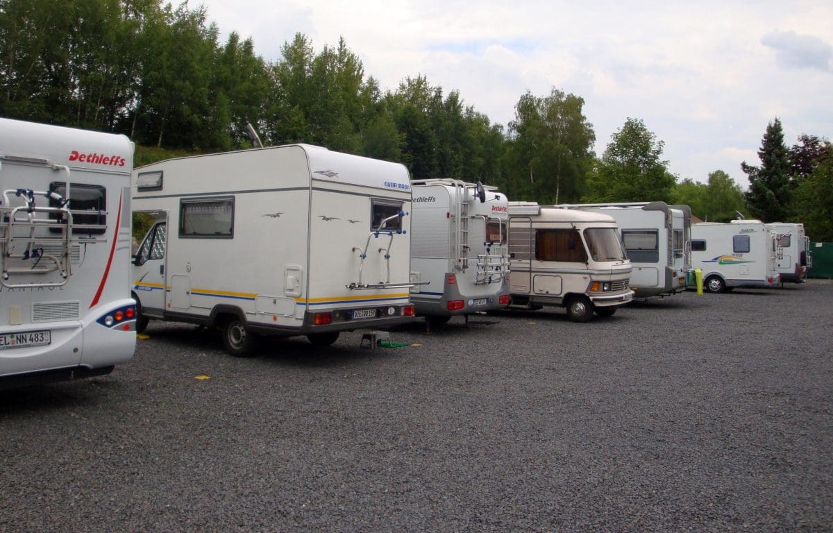 Wohnmobilstellplatz an Kutschers Marina