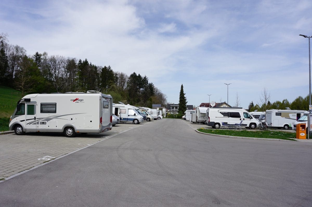 Wohnmobilstellplatz an der Waldseetherme in Bad Waldsee