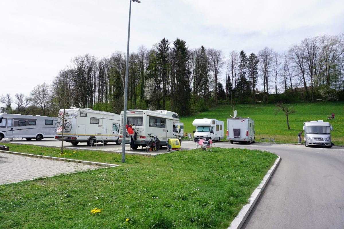 Wohnmobilstellplatz an der Waldseetherme in Bad Waldsee