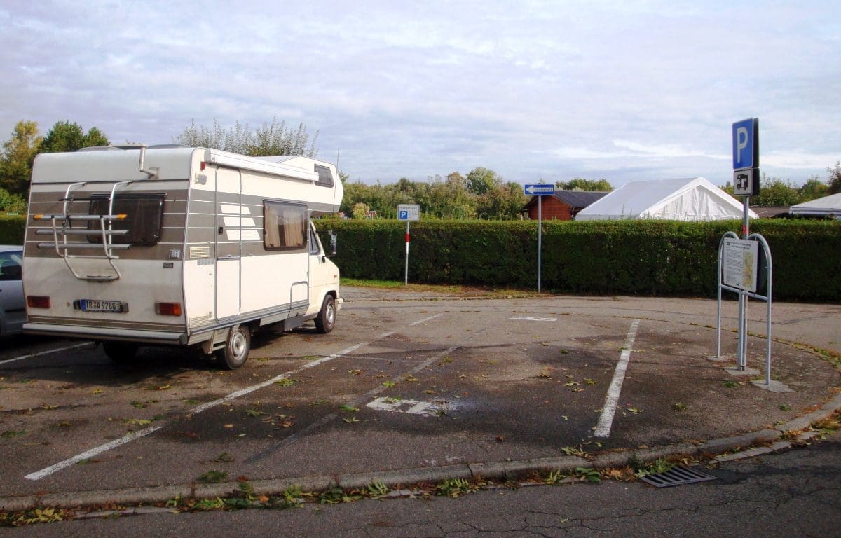 Wohnmobilstellplatz beim Sportzentrum in Bruchsal