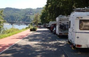 Wohnmobilstellplatz an der Nordbrücke in Cochem