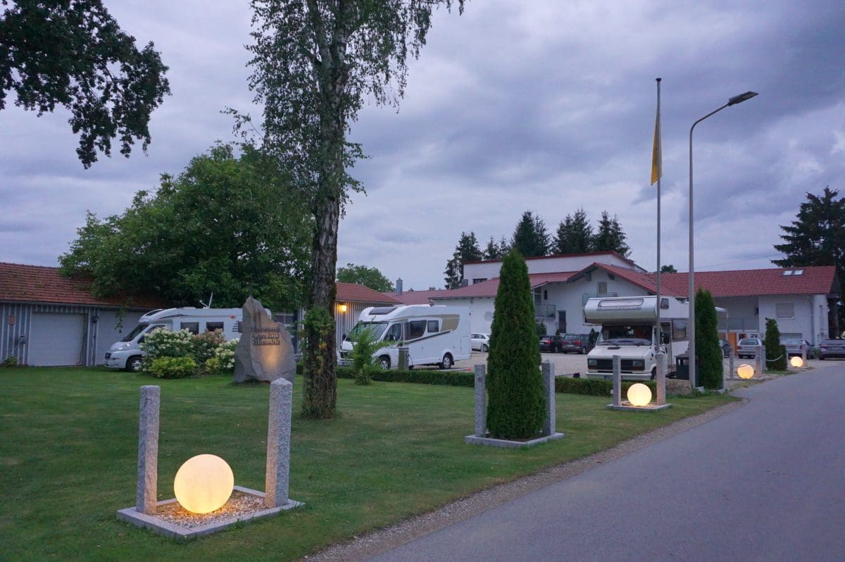 Wohnmobilstellplatz an der Pension Haus Anja