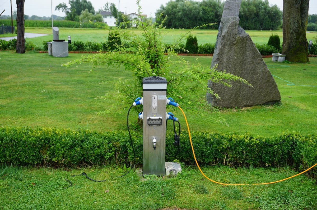 Wohnmobilstellplatz an der Pension Haus Anja