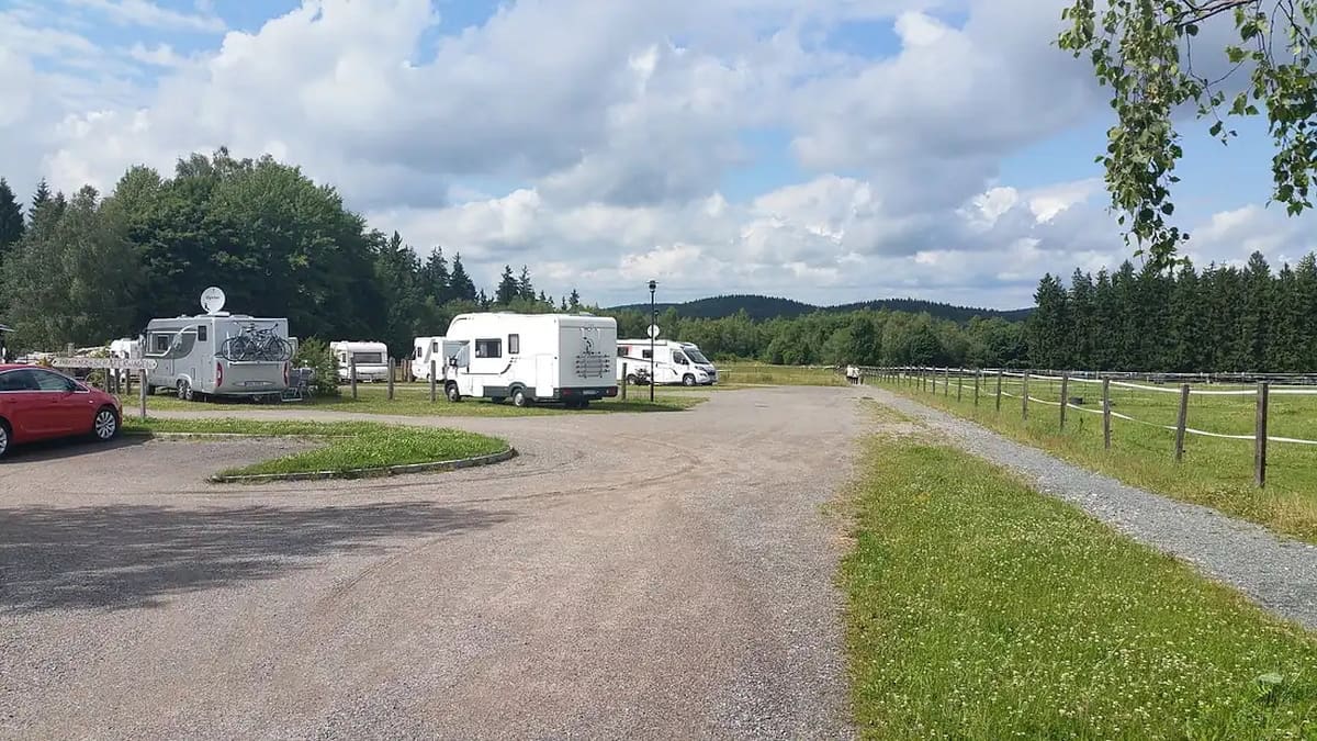 Wohnmobilstellplatz an den Badegärten in Eibenstock